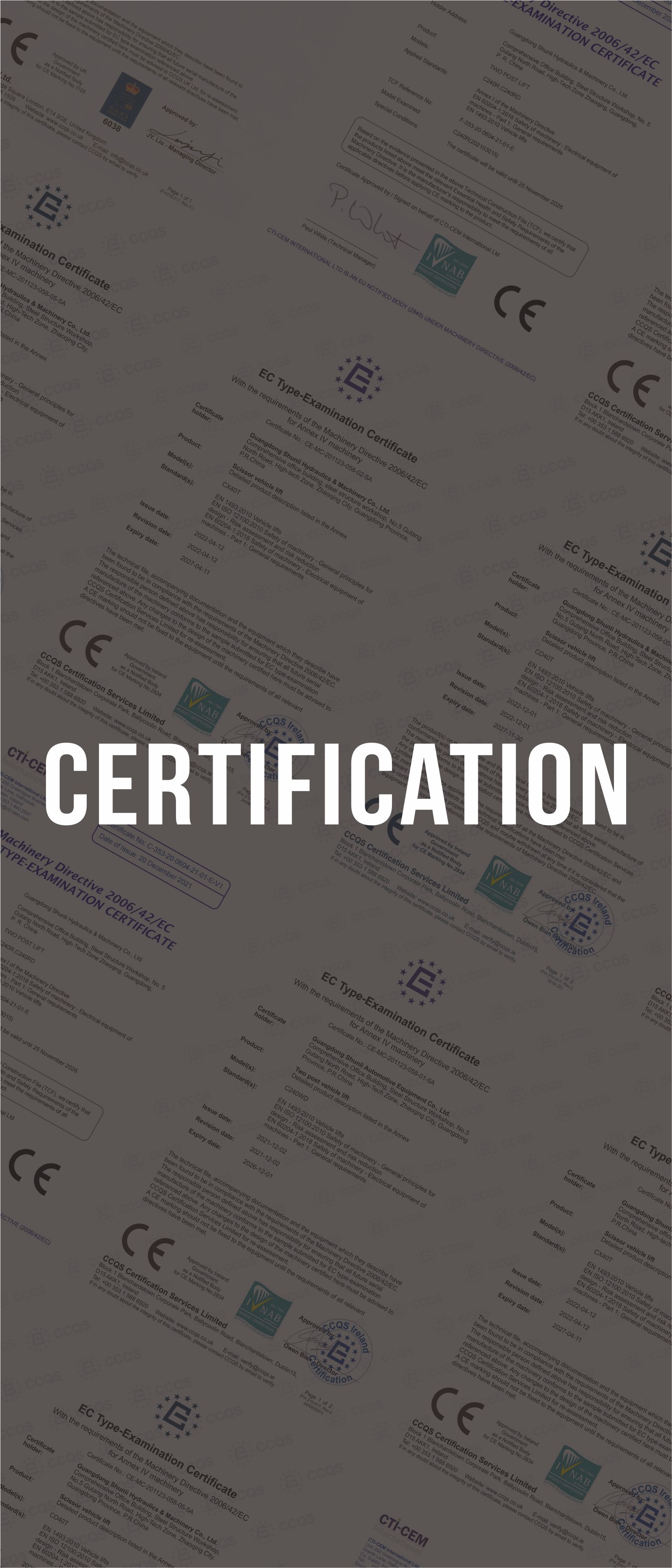 Certification